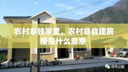 农村非独家里,农村非自建房屋是什么意思