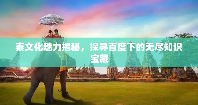 泰文化魅力揭秘,探寻百度下的无尽知识宝藏