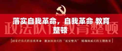 落实自我革命,自我革命 教育整顿