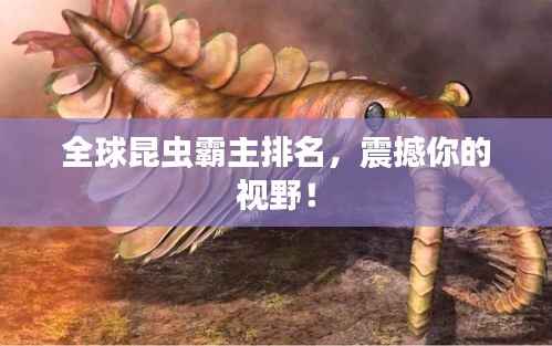 全球昆虫霸主排名,震撼你的视野!